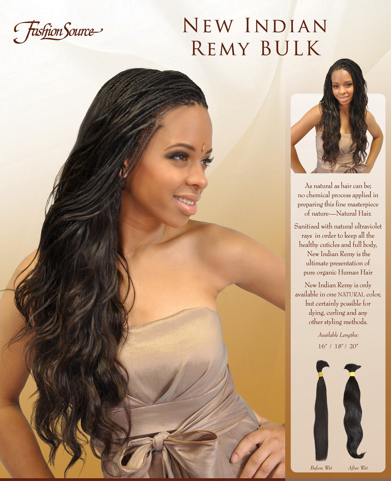 Fasion Source Human Hair  Indian Remy Bulk