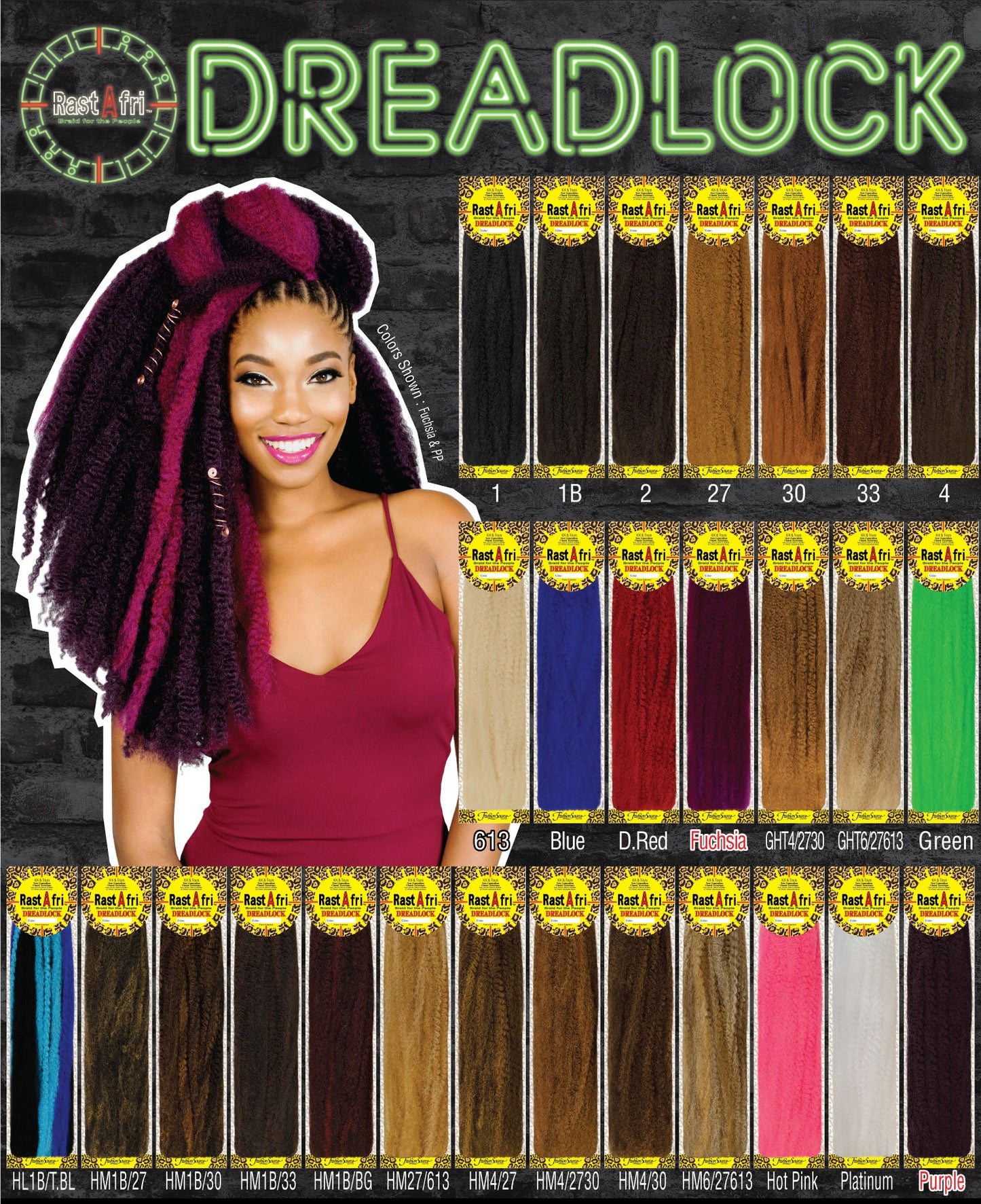 RastAfri Dread Lock Braid