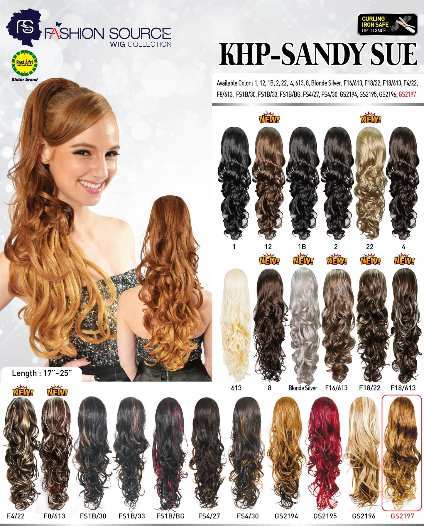 Fashion Source Drawsting Ponytail KHP-Sandy Sue