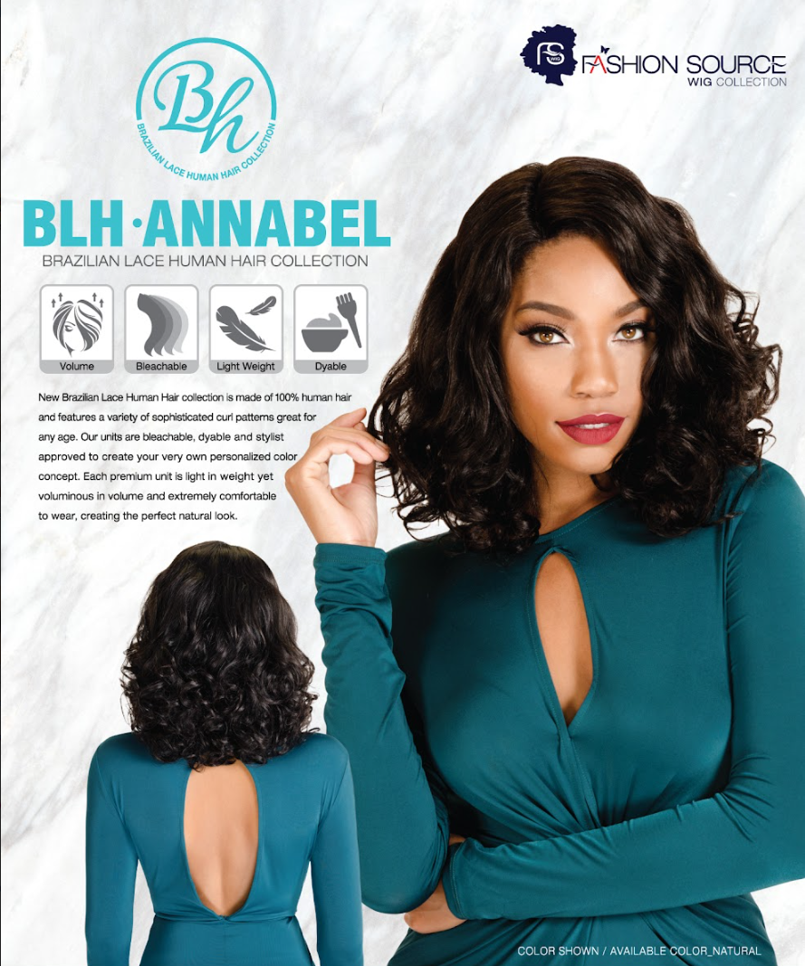 Fashion Source Brazilian Human Hair Lace Wig BLH-Annabel