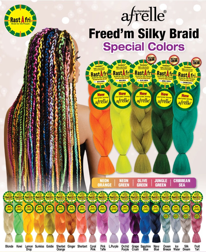 RastAfri Freed'm Silky Braid - 52"