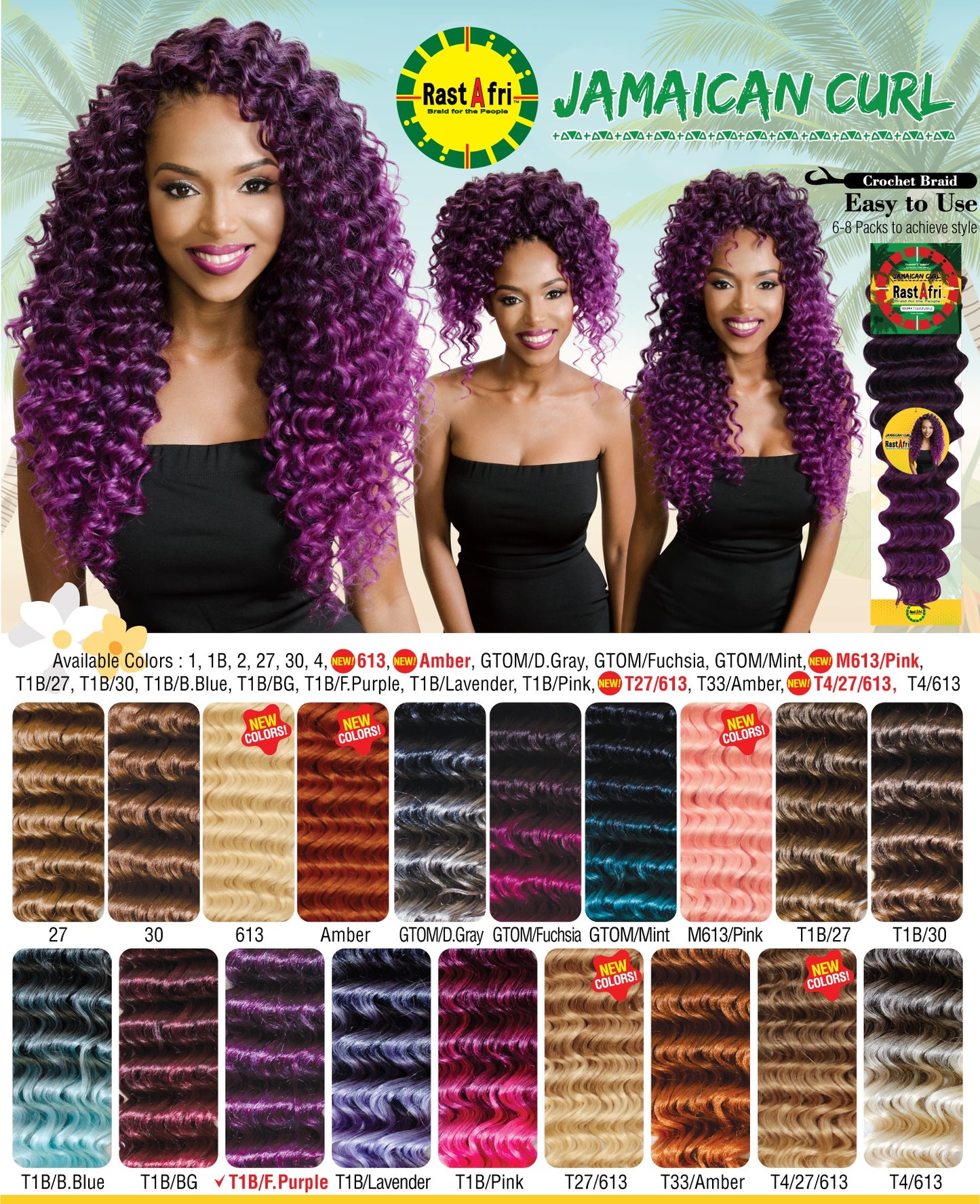 RastAfri Jamaican Curl 19"