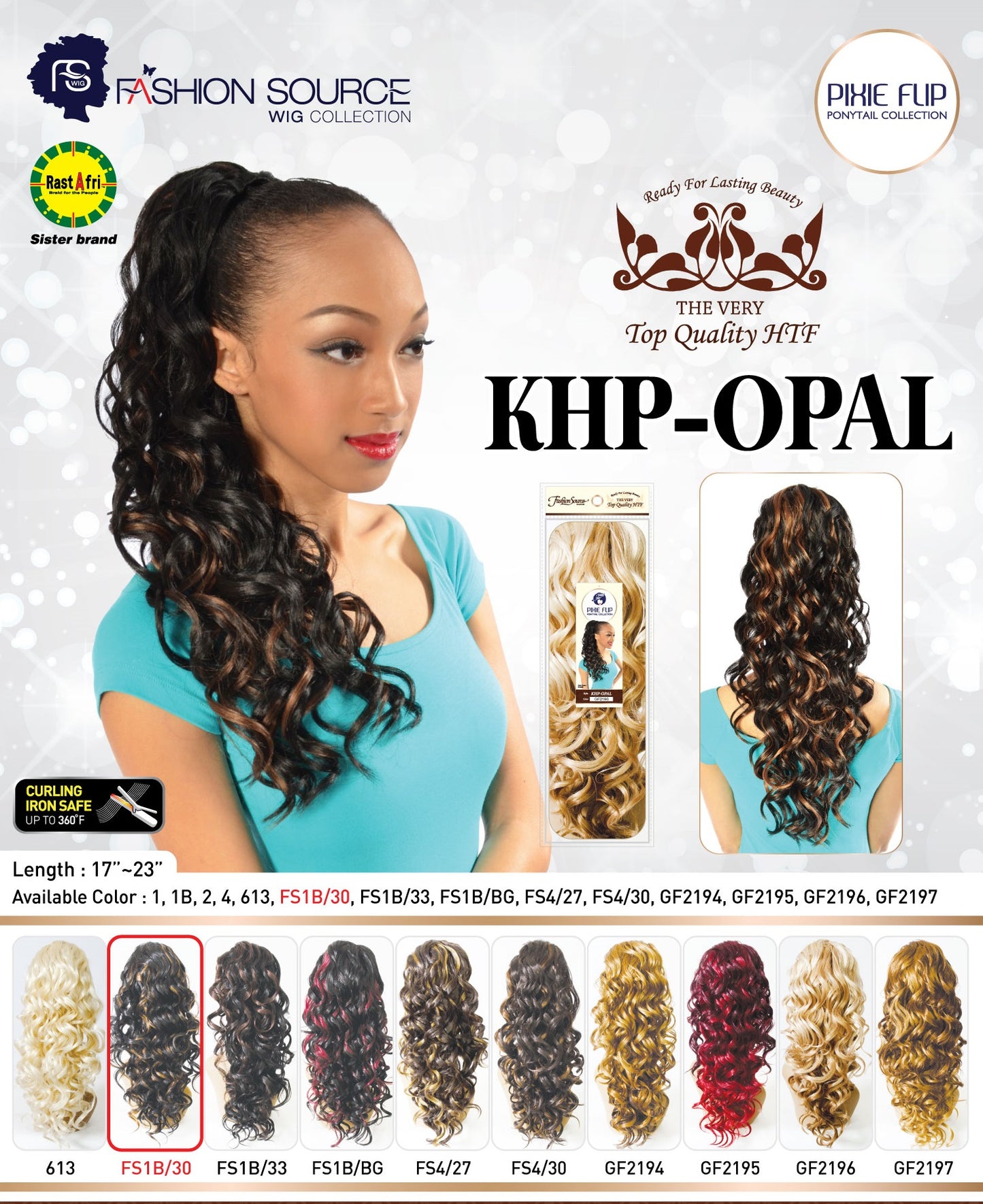 Fashion Source Drawsting Ponytail KHP-OPAL