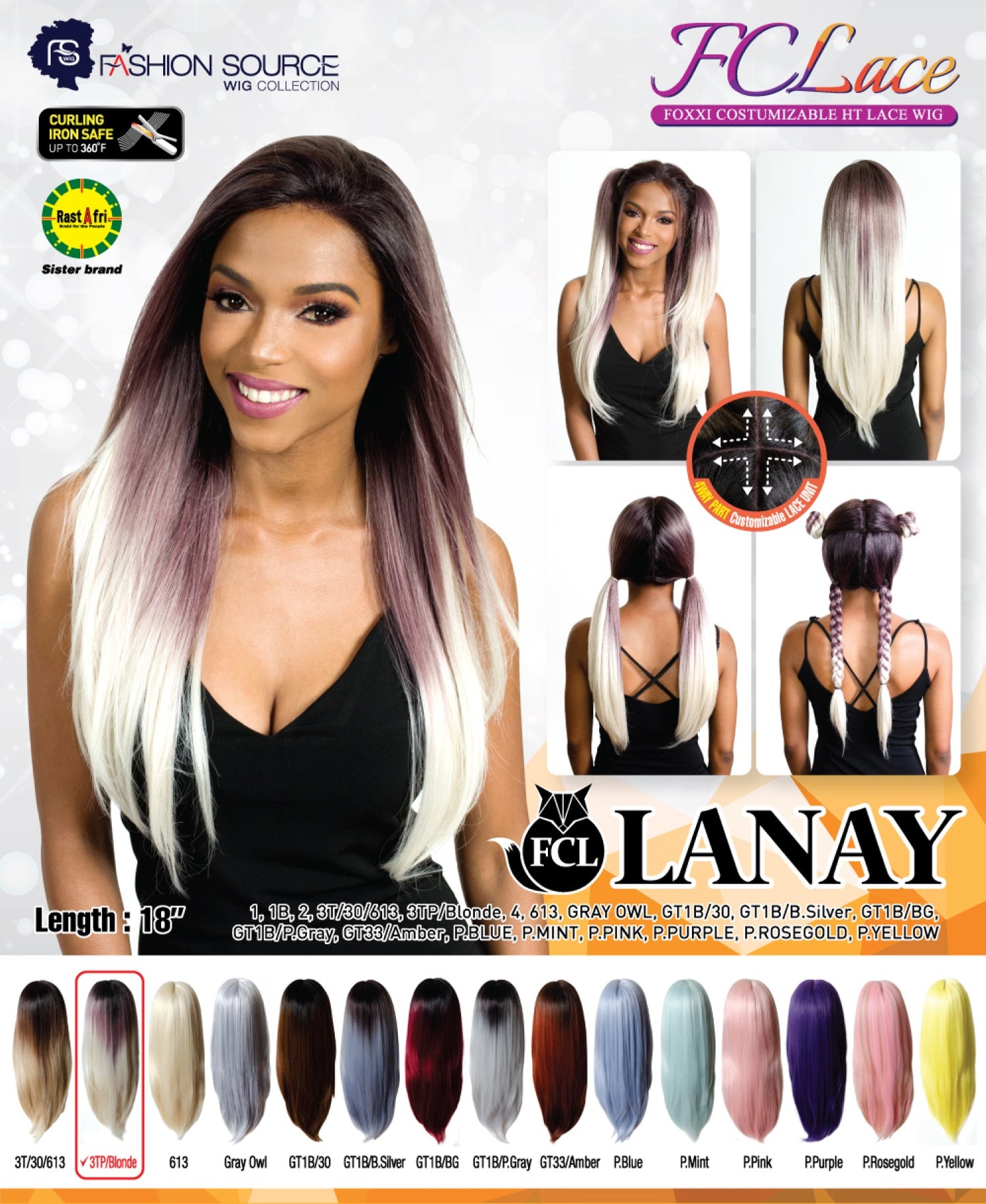 Fashion Source 4 Way Lace wig FCL-Lanay