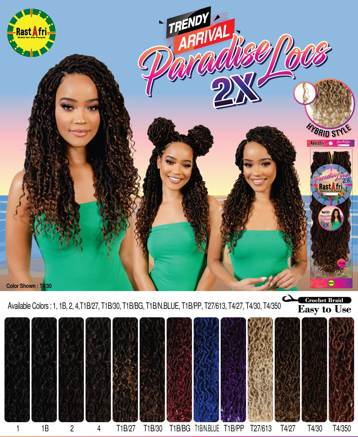 RastAfri PARADISE LOCS 2X - 18"