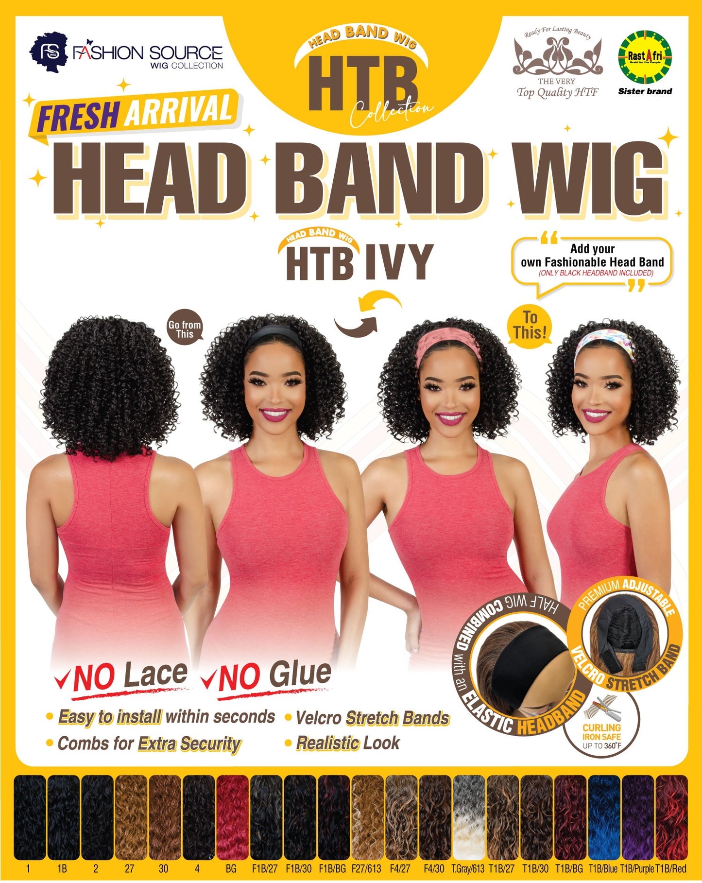 Fashion Source Head Band Wig HTB-IVY