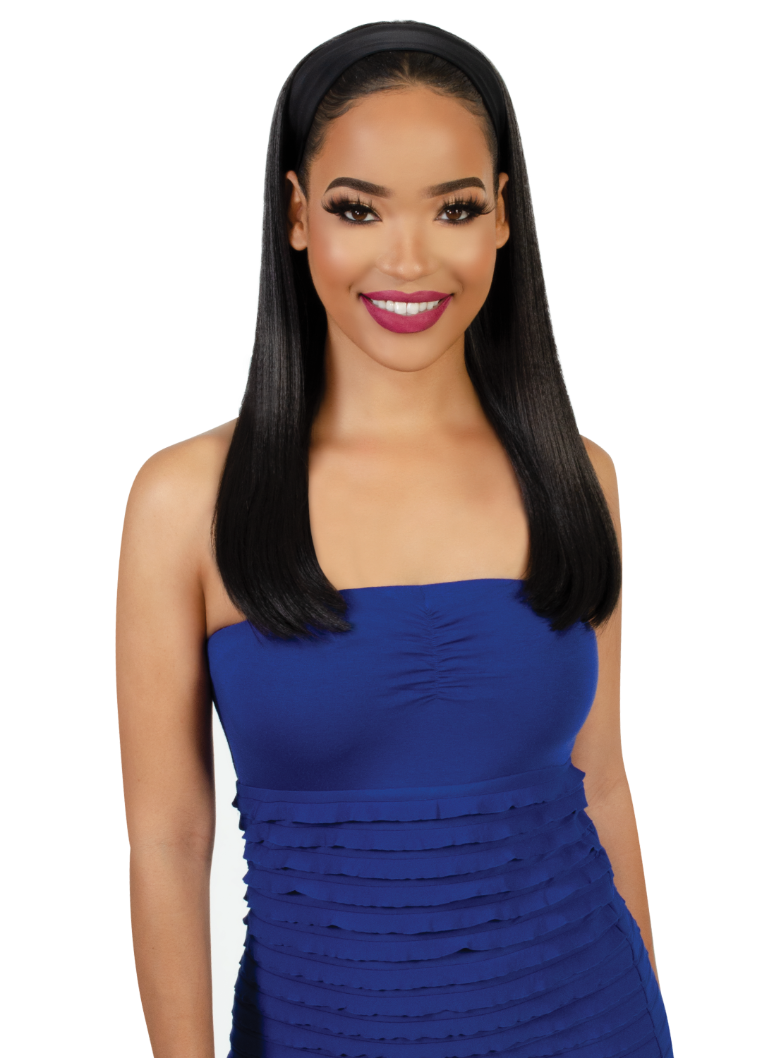 Fashion Source Head Band Wig HTB-INDIGO