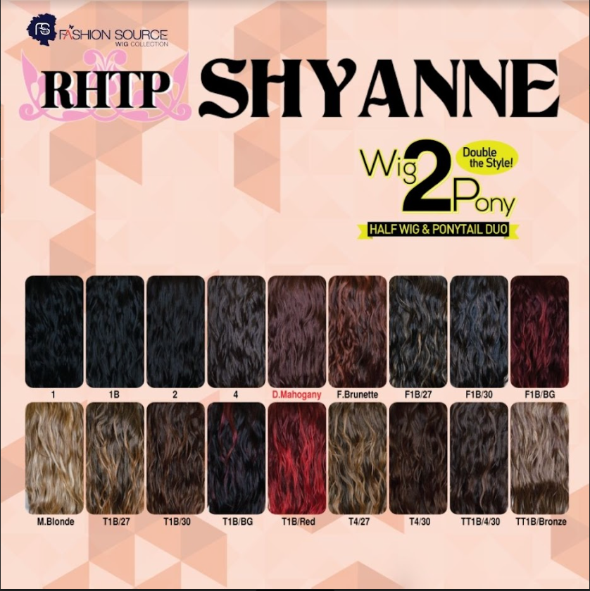 Fashion Source Half wig + Ponytail RHTP-SHYANNE - 26"