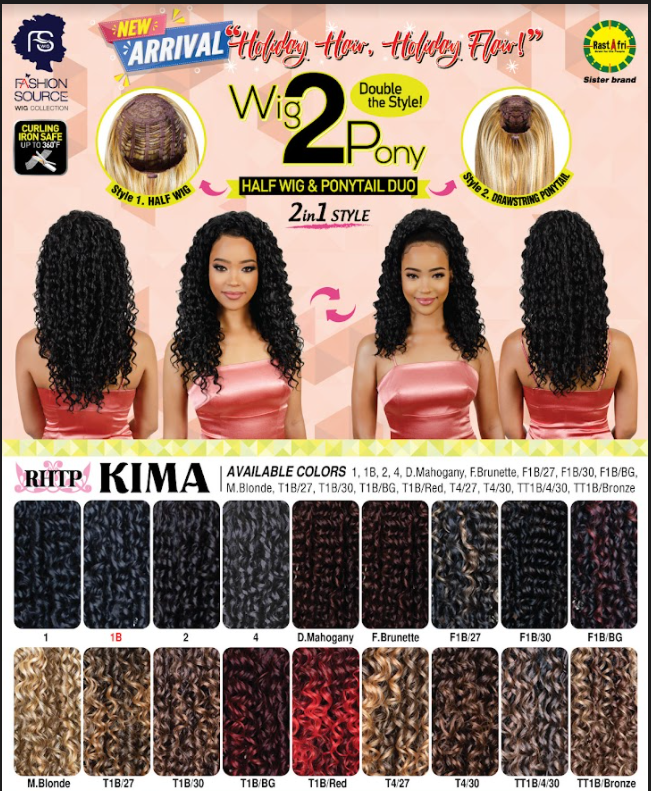 Fashion Source Half wig Ponytail RHTP KIMA 22