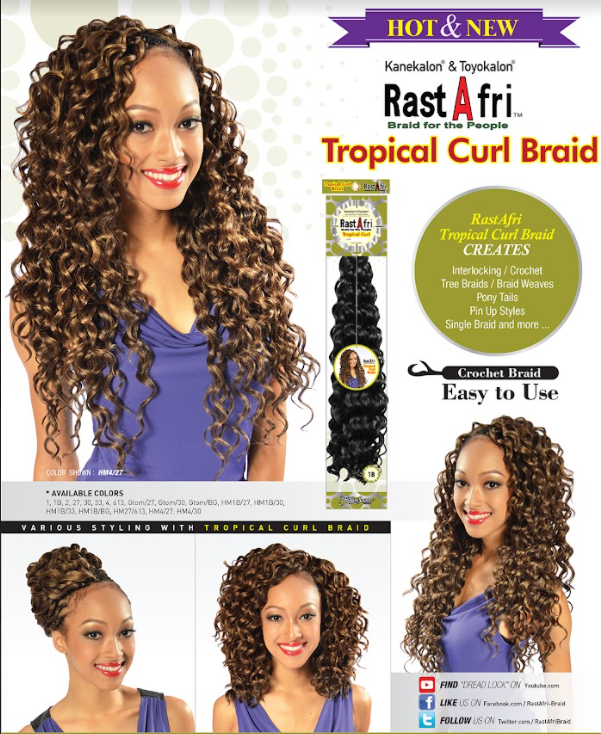 RastAfri Tropical Curl Braid